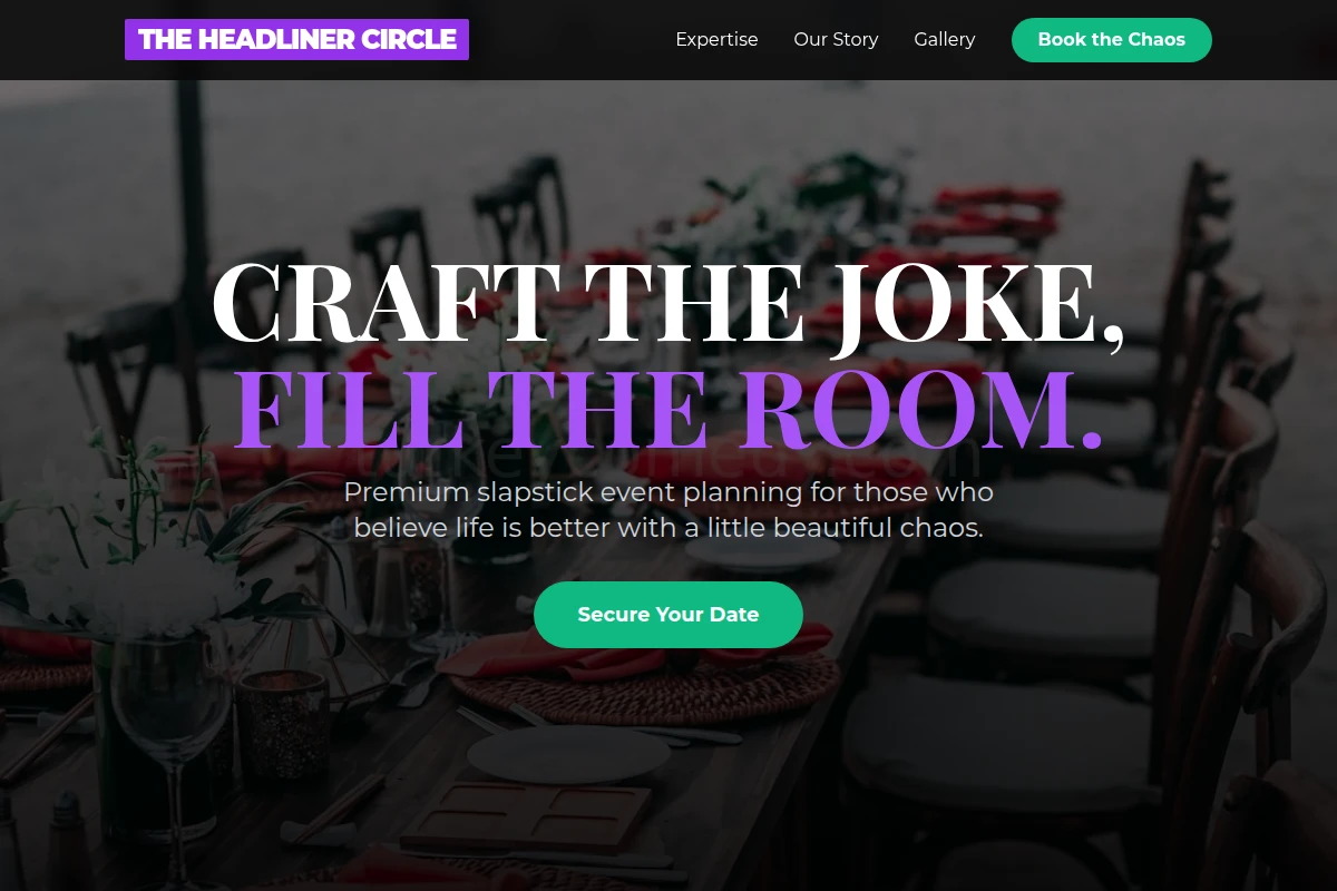 Slapstick Event Planning